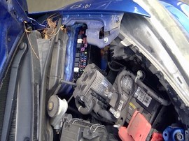 2017 HONDA FIT, BLUE, EX-L MODEL, 1.5L, AT,  A25199